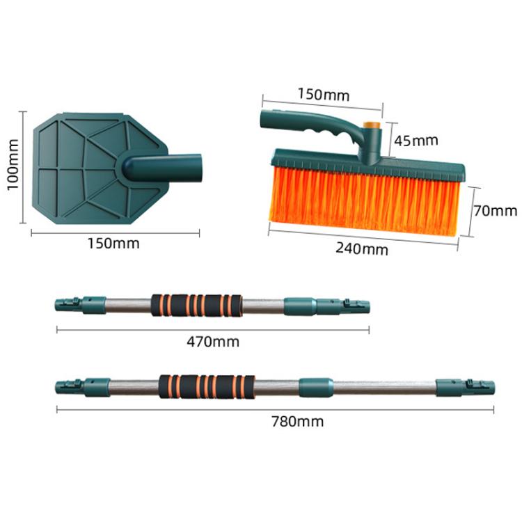 Multi-Functional Car Snow Scraper/Ice Shovel, Color: E8001 Black