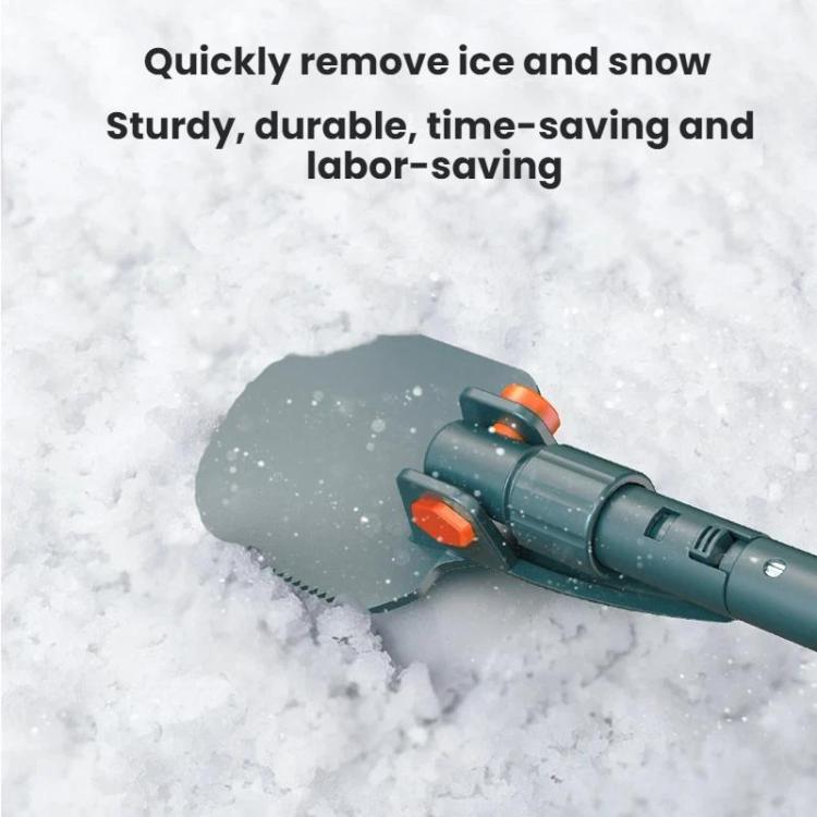 Multi-Functional Car Snow Scraper/Ice Shovel, Color: E8002 Dark Green