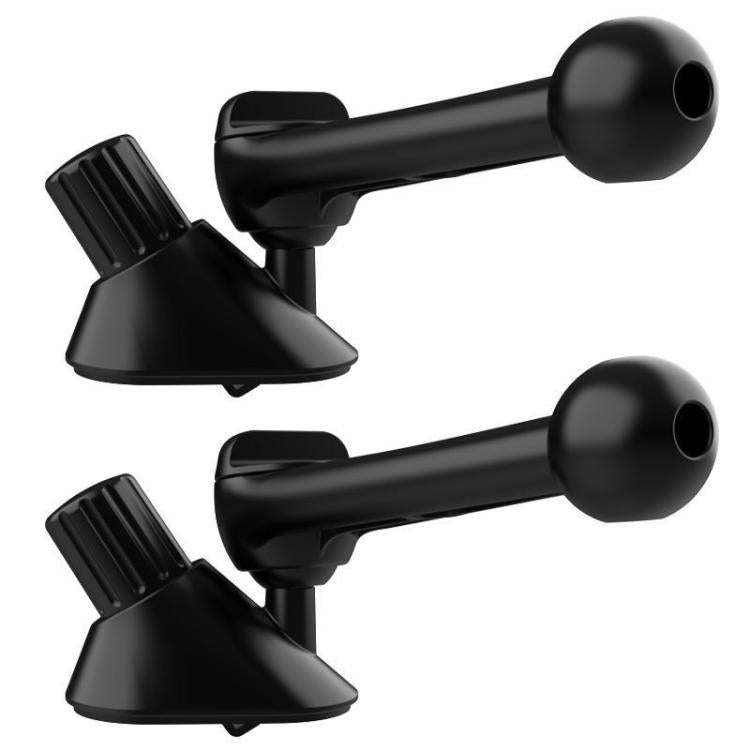2pcs Snail-Shaped Mount Base Car Air Vent Phone Mount Accessories - Black