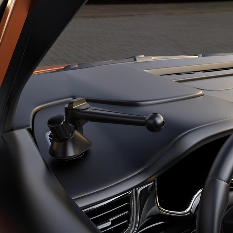 2pcs Snail-Shaped Mount Base Car Air Vent Phone Mount Accessories - Black
