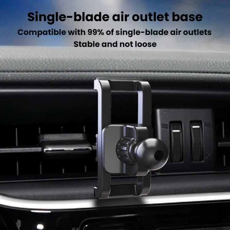 In-Line Clip Car Phone Mount Base Slidable Air Vent Phone Mount Accessories For Vehicles - 黑色