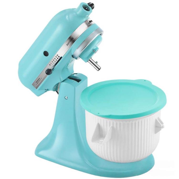 Silicone Lid For KitchenAid Mixer Bowls Compatible With 4.5QT & 5QT Stainless Steel Bowls + Freezer Bowl