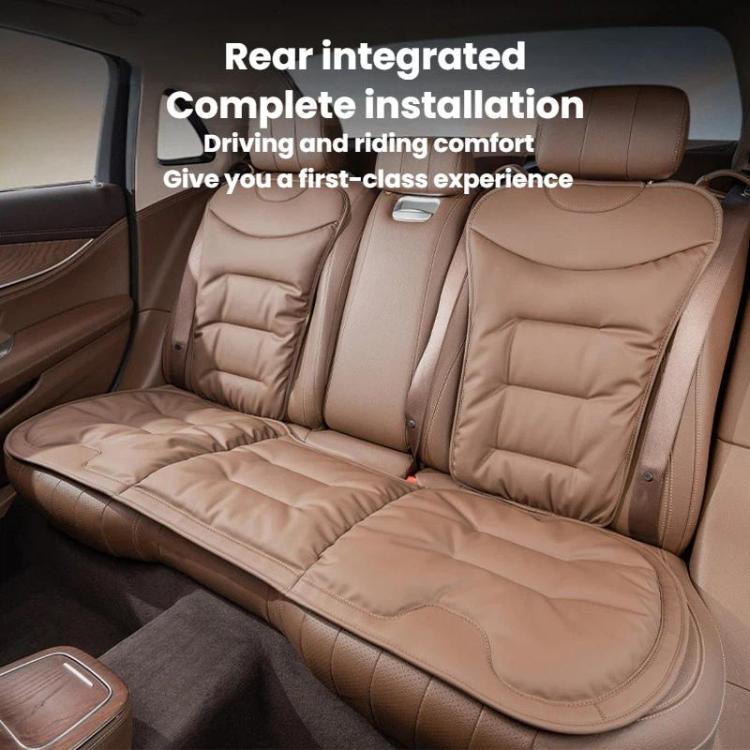 Car Seat Cushion Thickened Non-Slip Front Rear Seat Cushions, Spec: 7pcs Perforated Seat Cushion Brown