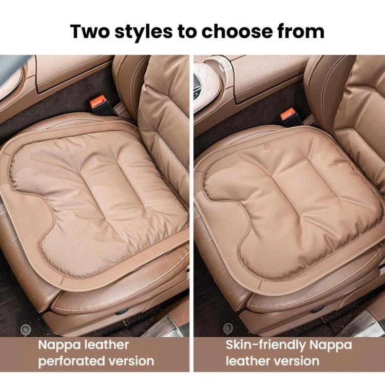 Car Seat Cushion Thickened Non-Slip Front Rear Seat Cushions, Spec: 7pcs Perforated Seat Cushion Red