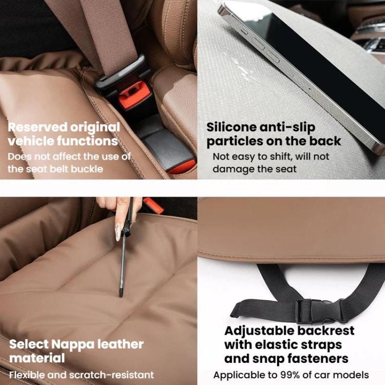 Car Seat Cushion Thickened Non-Slip Front Rear Seat Cushions, Spec: Rear Seat Cushion Red