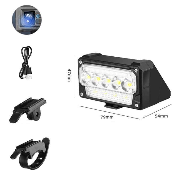 Smart Light-sensing Bicycle USB Charging Headlight For Night Riding, Specification: Single Light