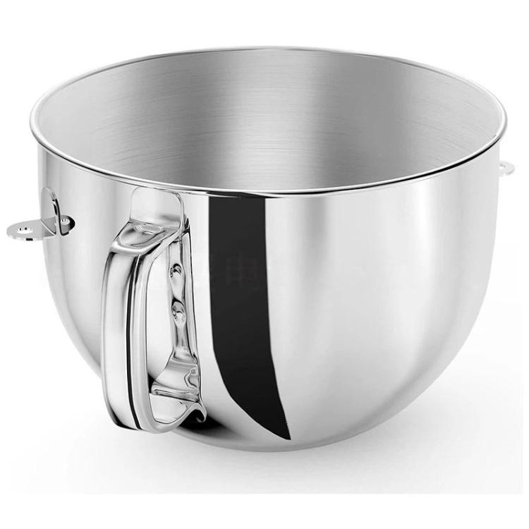6QT Stainless Steel Mixing Bowl For KitchenAid 5QT Pro/6QT/6QT Pro/7QT/7QT Pro Lift Stand Mixers