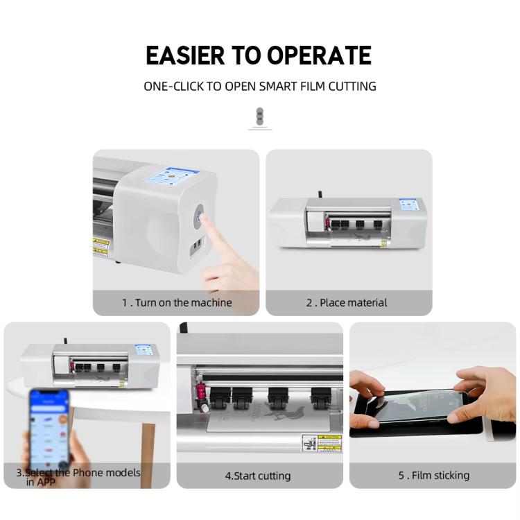 Cell Phone Film Cutting Machine Smart Automatic Blade Cutting Machine EU Plug