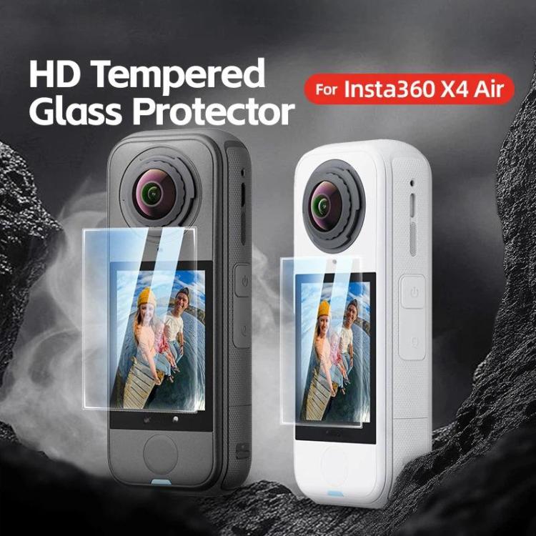 For Insta360 X4 Air aMagisn Tempered Glass Screen Protector HD Anti-Scratch 9H Hardness Lens Film 1 Set