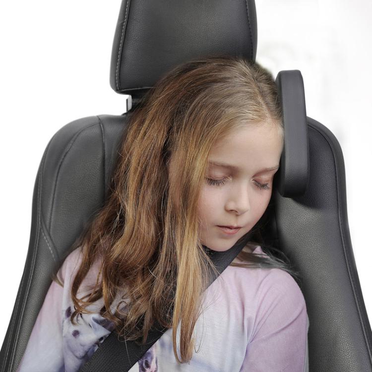 B03S Parallelogram Single-Side Headrest Car Neck Support Pillow Car Seat Side Sleeping Pillow - Black