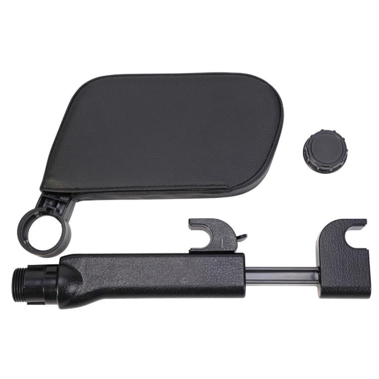 B03S Parallelogram Single-Side Headrest Car Neck Support Pillow Car Seat Side Sleeping Pillow - Black