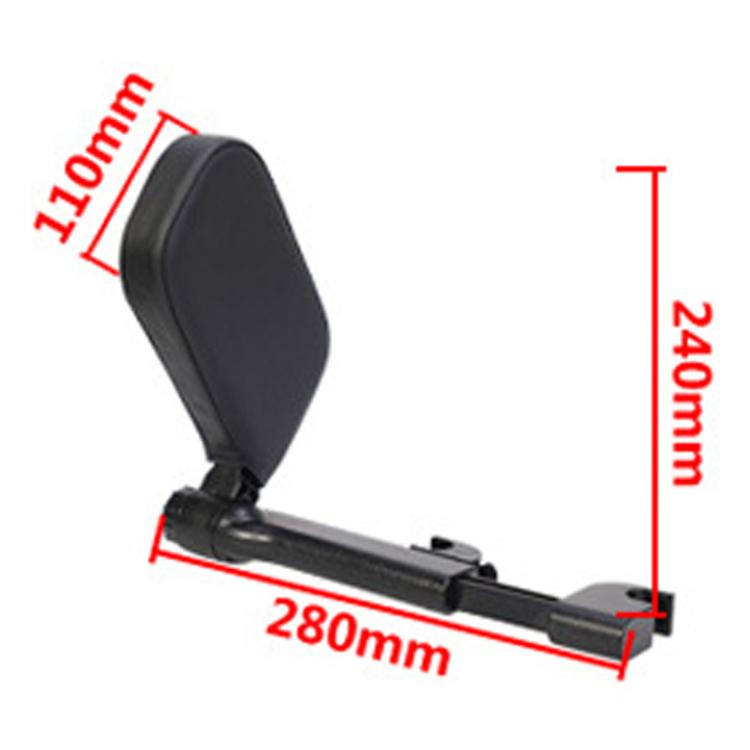 B03S Parallelogram Single-Side Headrest Car Neck Support Pillow Car Seat Side Sleeping Pillow - Black