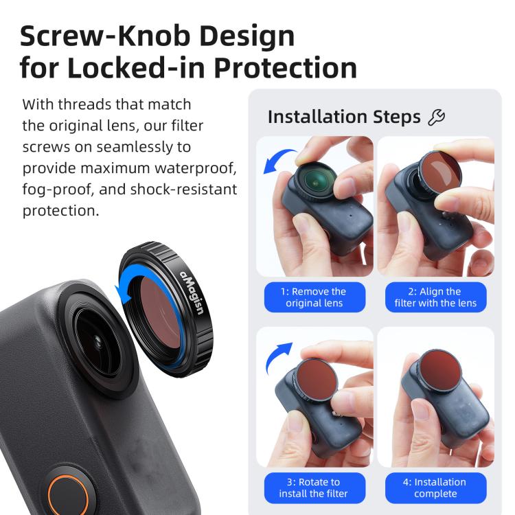 For DJI Osmo Nano aMagisn Waterproof Lens Filter UV