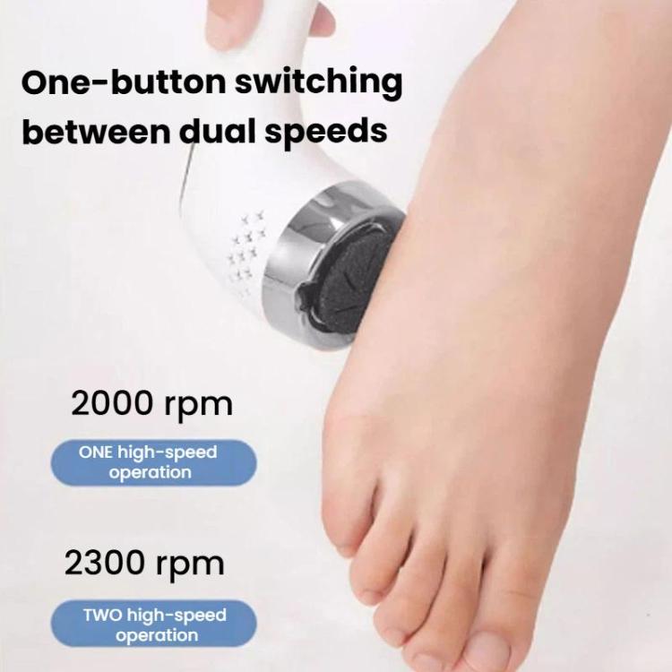 C6497 Digital Display Waterproof Electric Foot File Dead Skin Removal Foot File, Spec: White