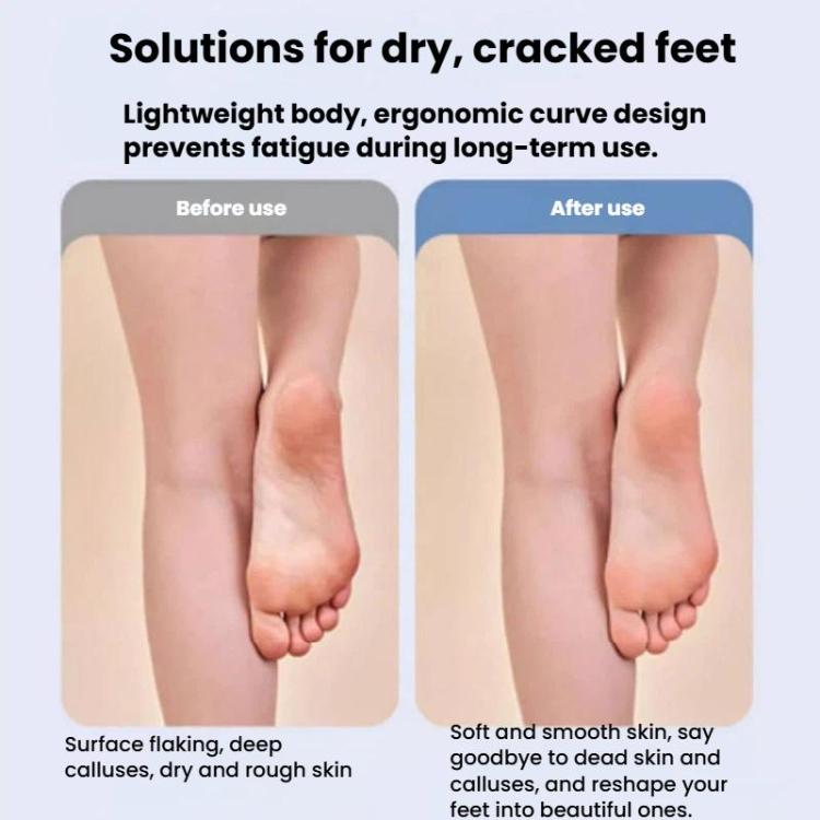 C6497 Digital Display Waterproof Electric Foot File Dead Skin Removal Foot File, Spec: Black
