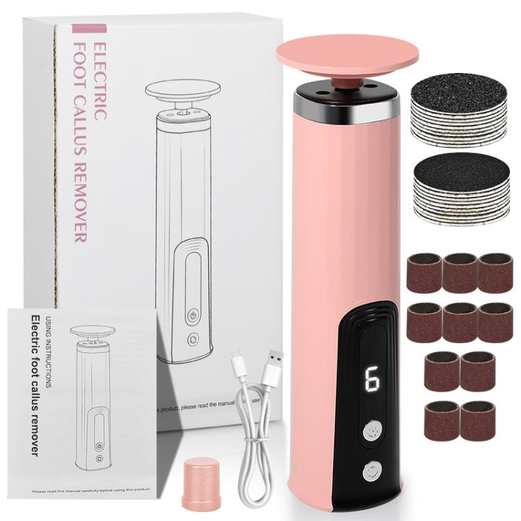 Electric Foot File with Forward/Reverse Rotation 6-Speed Exfoliator for Calluses