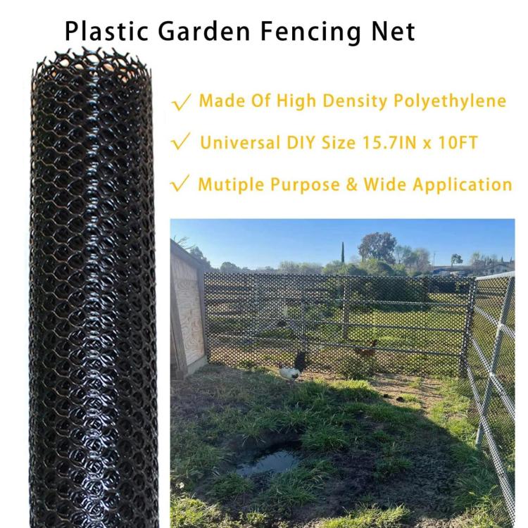 40x300cm Hexagonal Plastic Fence Gardening Flower Poultry Enclosure