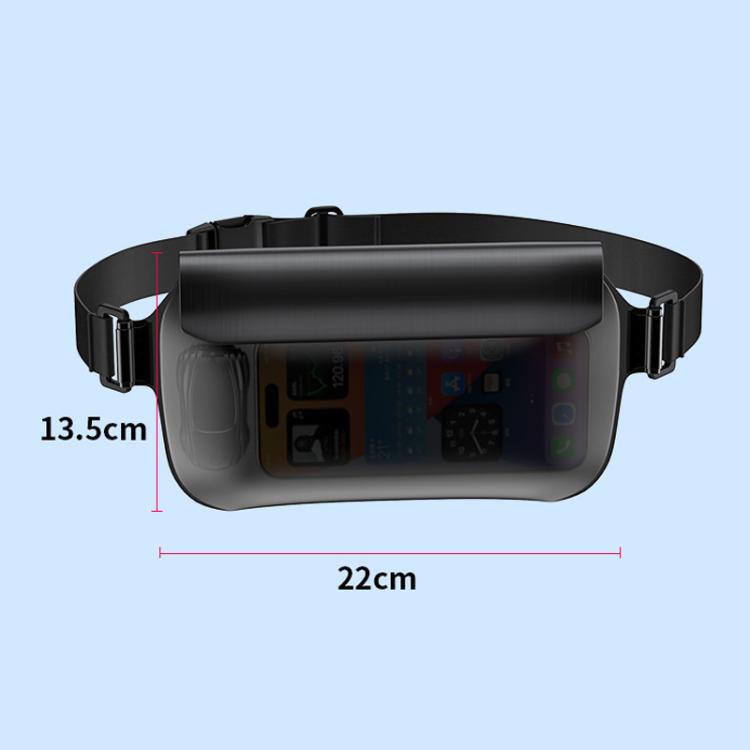 TPU Cell Phone Universal IPX8 Grade Waterproof Waist Bag Large Capacity Sports Waist Pack