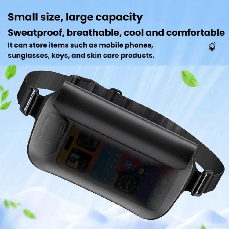 TPU Cell Phone Universal IPX8 Grade Waterproof Waist Bag Large Capacity Sports Waist Pack