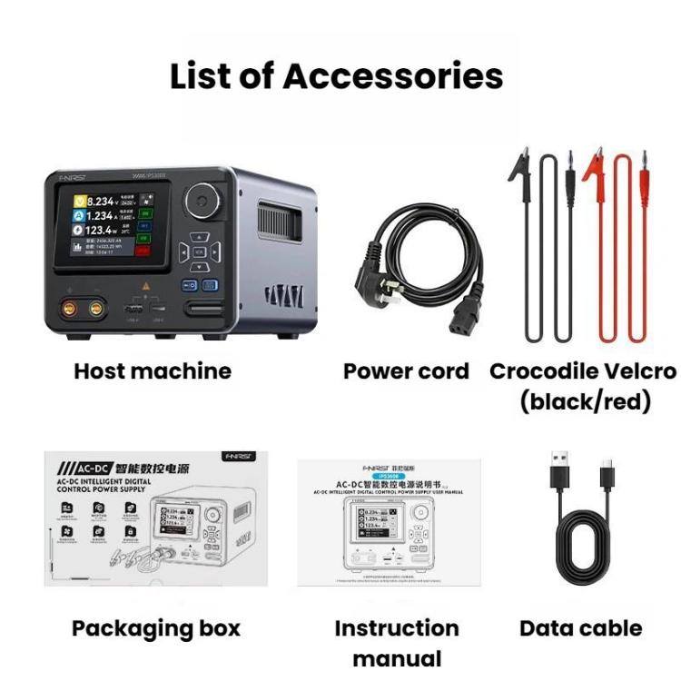 FNIRSI IPS3608 CNC DC Adjustable Regulated Power Supply High-Power Upper Computer US Plug