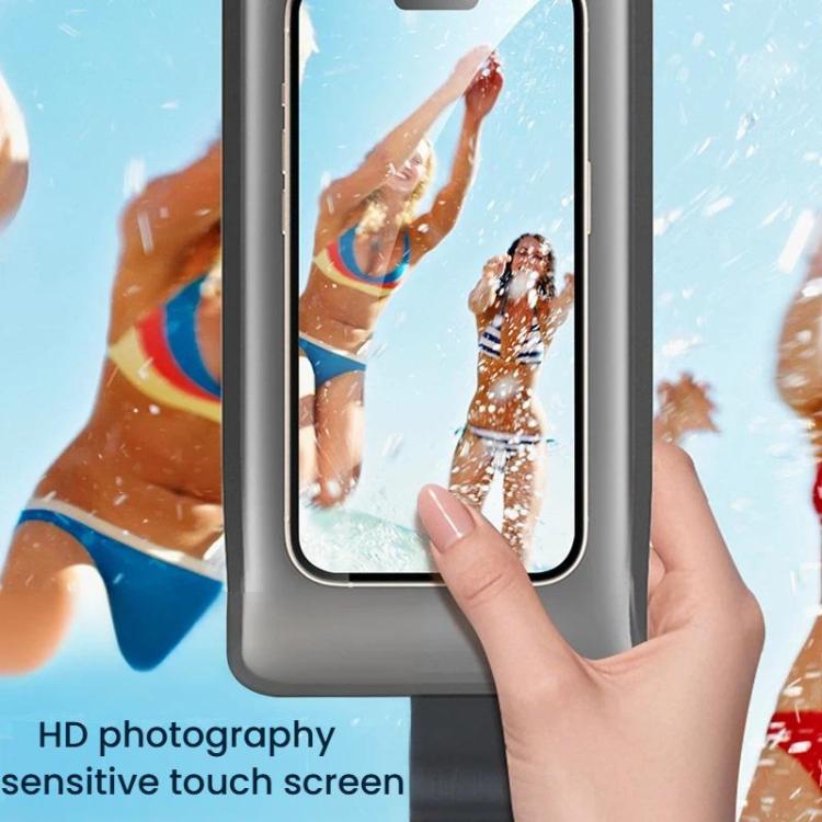 7.5+7.2 inch Dual Compartment IPX8 Cell Phone Waterproof Bag Transparent Sealed Portable Double Layer Phone Case