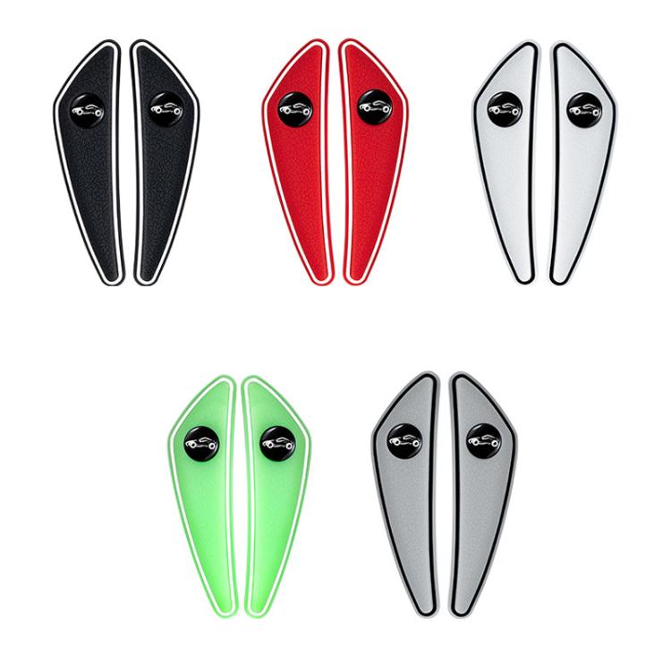 4pcs /Set Car Door Corner Anti-scratch Rearview Mirror Protectors, Color: Black