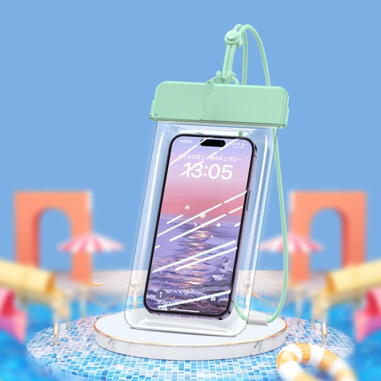 7.2 inch Cell Phone IPX8 Grade Waterproof Bag Touch Screen Swimming Dive Cover, Color: Green