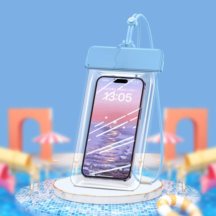 7.2 inch Cell Phone IPX8 Grade Waterproof Bag Touch Screen Swimming Dive Cover, Color: Blue