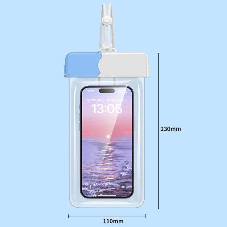 7.2 inch Cell Phone IPX8 Grade Waterproof Bag Touch Screen Swimming Dive Cover, Color: Green
