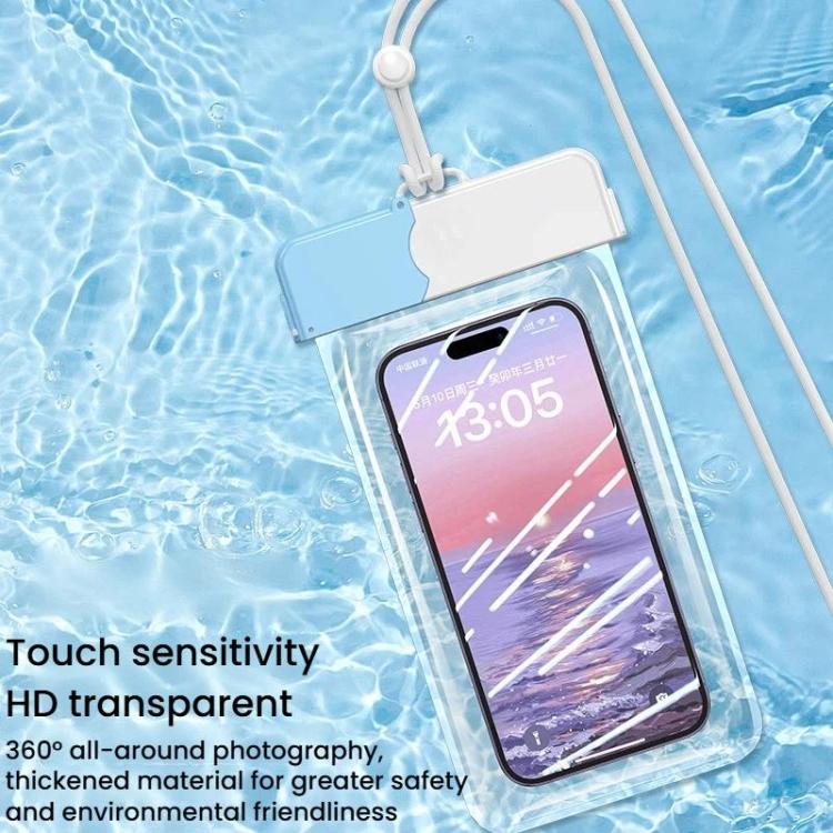 7.2 inch Cell Phone IPX8 Grade Waterproof Bag Touch Screen Swimming Dive Cover, Color: Green