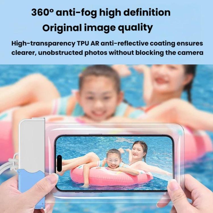 7.2 inch Cell Phone IPX8 Grade Waterproof Bag Touch Screen Swimming Dive Cover, Color: Blue