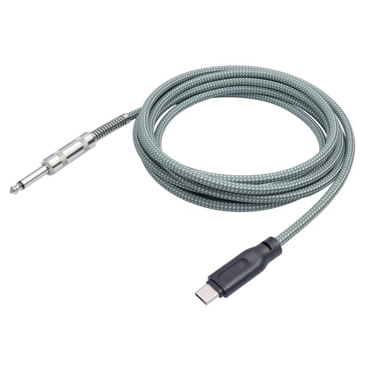 6.35mm Male To TYPE-C Male Electric Guitar Mobile Phone Computer Recording Audio Cable, Length: 2m