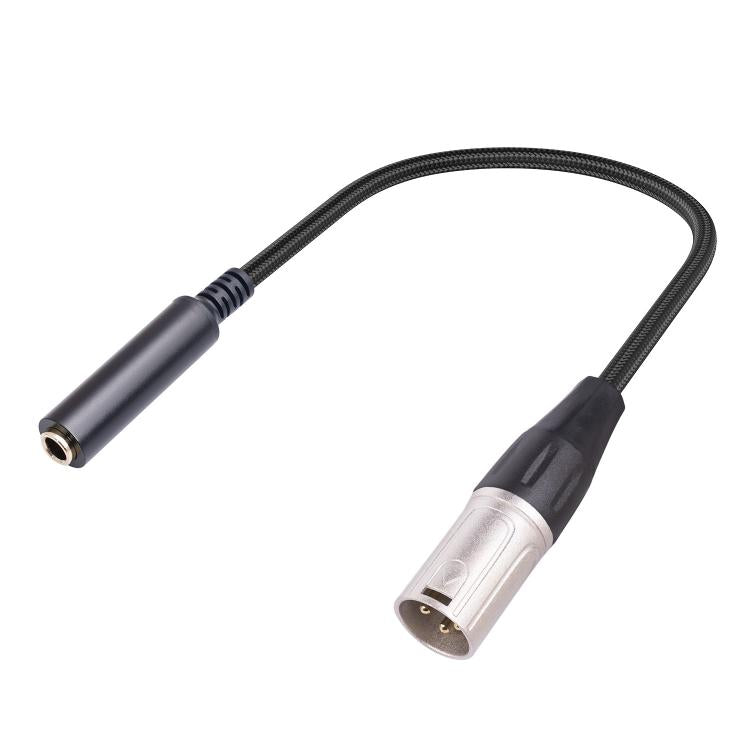 6.35mm Female to XLR Male to 1/4 inch TRS Audio Adapter Cable - 30cm