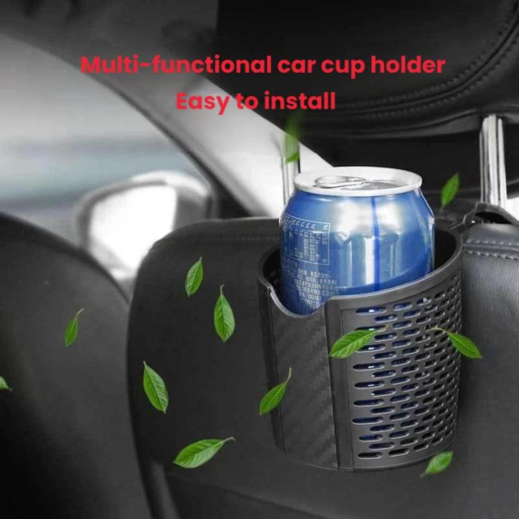 Car Seatback Storage Convenient Detachable Washable Cup Holder - Black