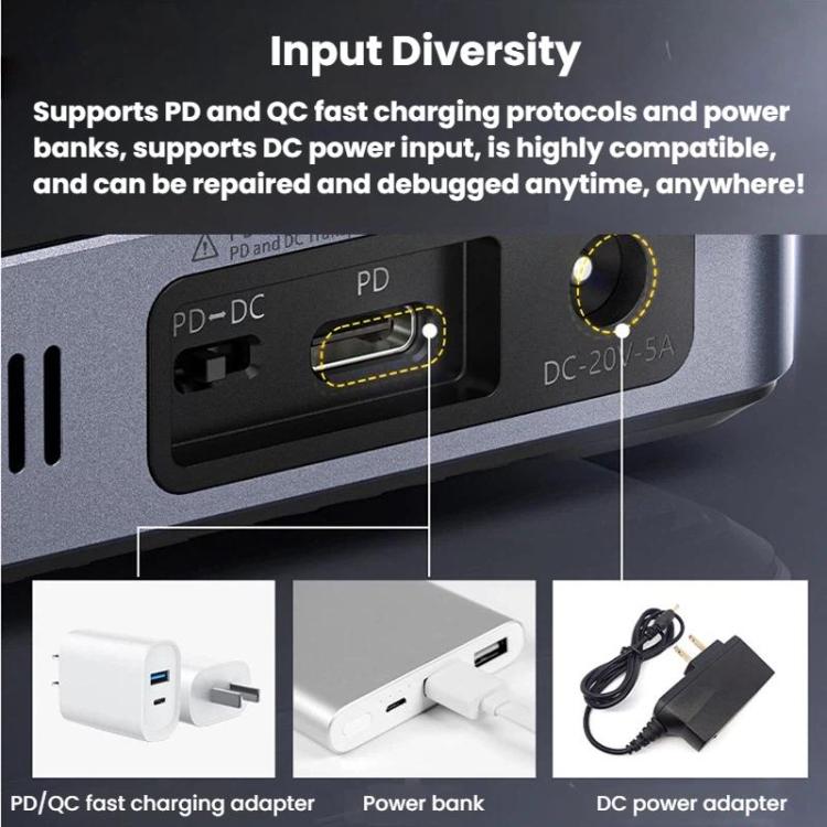 FNIRSI DPS-150 CNC DC Adjustable Regulated Power Supply High-Power Portable Power Supply Upper Computer High US Plug