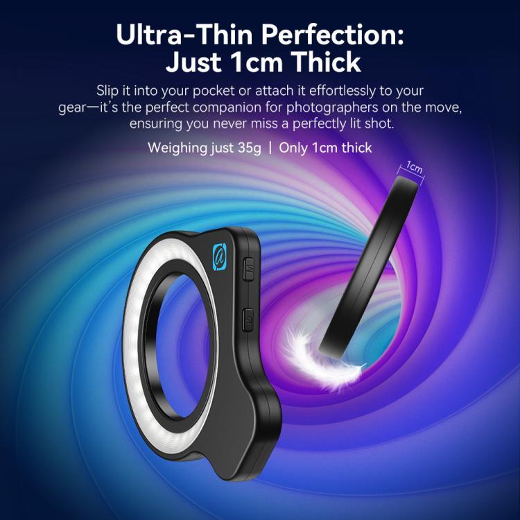 APEXEL HB100 Ultra Macro Lens & FL26 Fill Light Combo for Smartphones Close-Up Photography Kit - Black