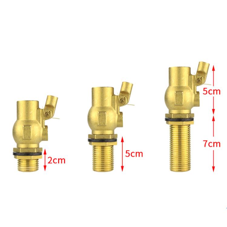 1/2 Inch/20mm Stainless Steel Float Valve for Water Heaters, Rice Steamers, Water Tanks, Thread Length: 2cm+304 Ball