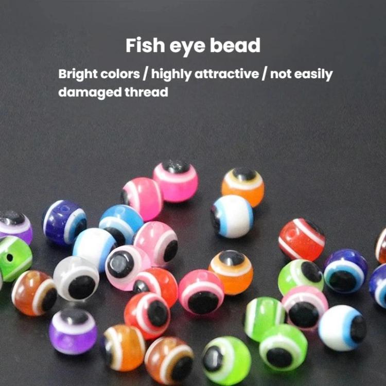 250pcs Fishing Eye Bead Fishing Bait Fish Clip Accessories, Spec: 10mm