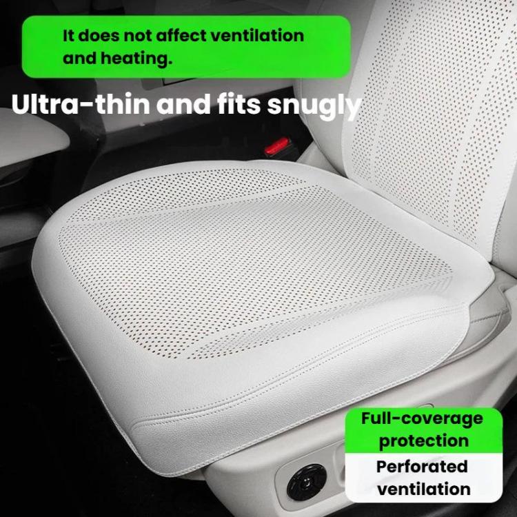 Ventilated Perforated Breathable Car Seat Cushion Universal Back Seat Cover For 5-Seater Cars, Spec: Front Seat Cushion Red