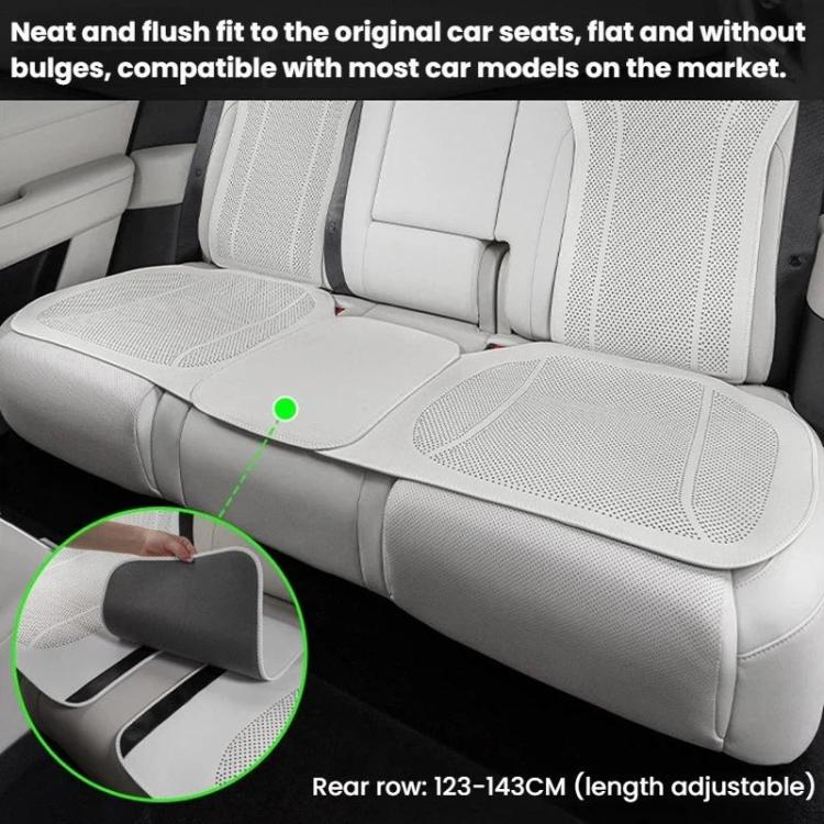 Ventilated Perforated Breathable Car Seat Cushion Universal Back Seat Cover For 5-Seater Cars, Spec: Backrest Cushion Black