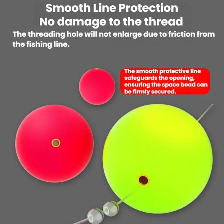 50pcs Spherical Fishing Float Fishing Floating Ball, Size: 24mm