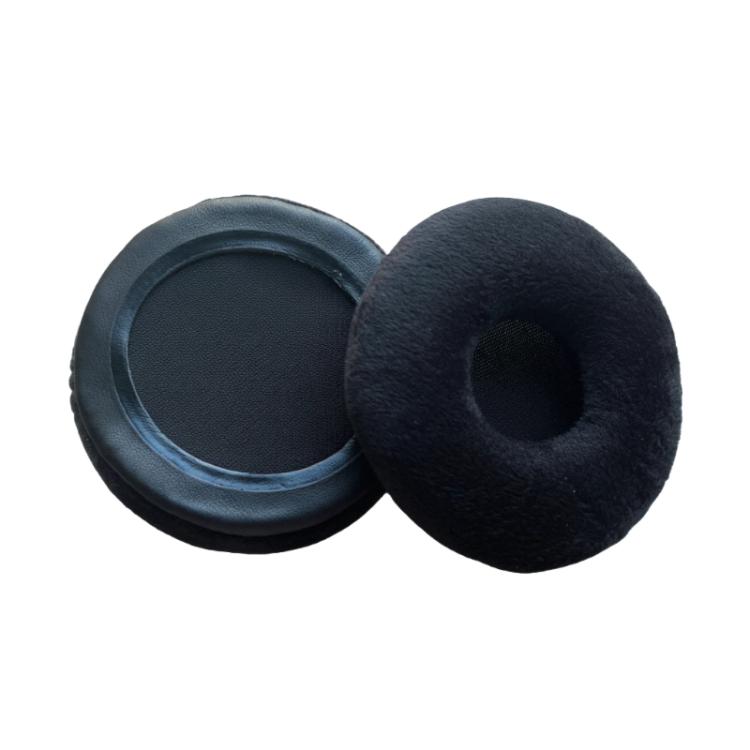 1pair Universal Velvet Sponge Foam Ear Pads For Over-Ear Headphones 105mm Black