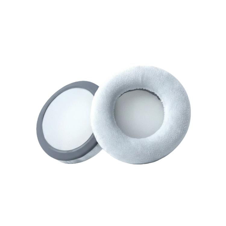 1pair Universal Velvet Sponge Foam Ear Pads For Over-Ear Headphones 100mm Gray
