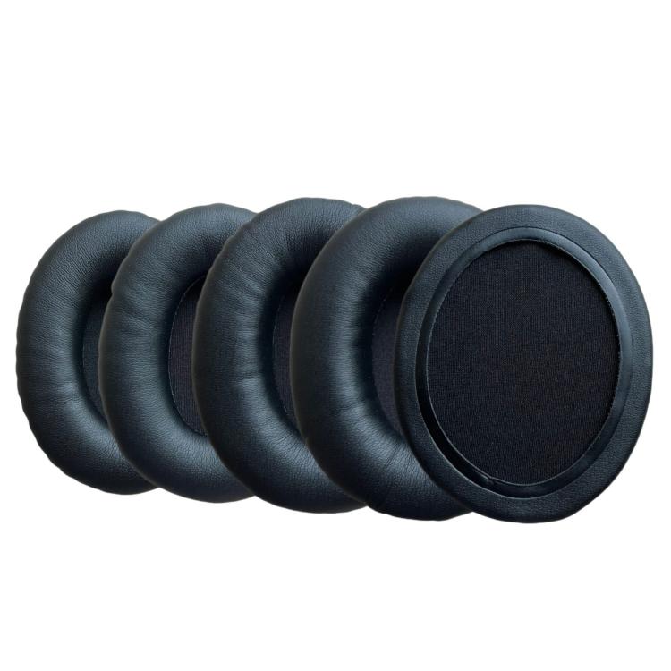 2pcs Universal Oval-shaped Ear Pads for Over-Ear Headphones Replacement Protein Leather Ear Cushions 70x90mm