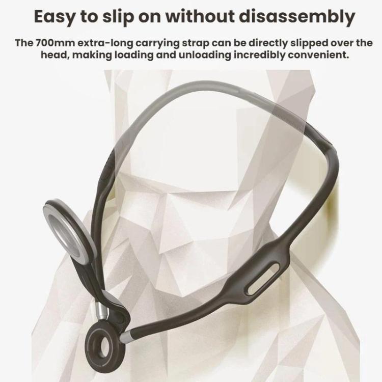 Outdoor Live Streaming Selfie Neckband Magnetic Phone Holder - Palm Black