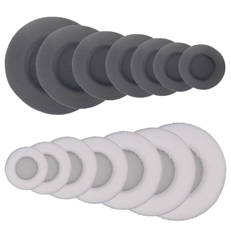 2pcs Universal  Round Soccer-Pattern Foam Ear Pads For Headphones 55mm Black