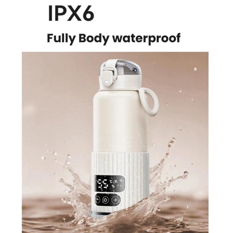 Portable Baby Bottle Warmer 15000mAh Wireless Smart Heating Cup with Adjustable Temp & Constant 48H Warm, IPX6 Waterproof Stainless Green