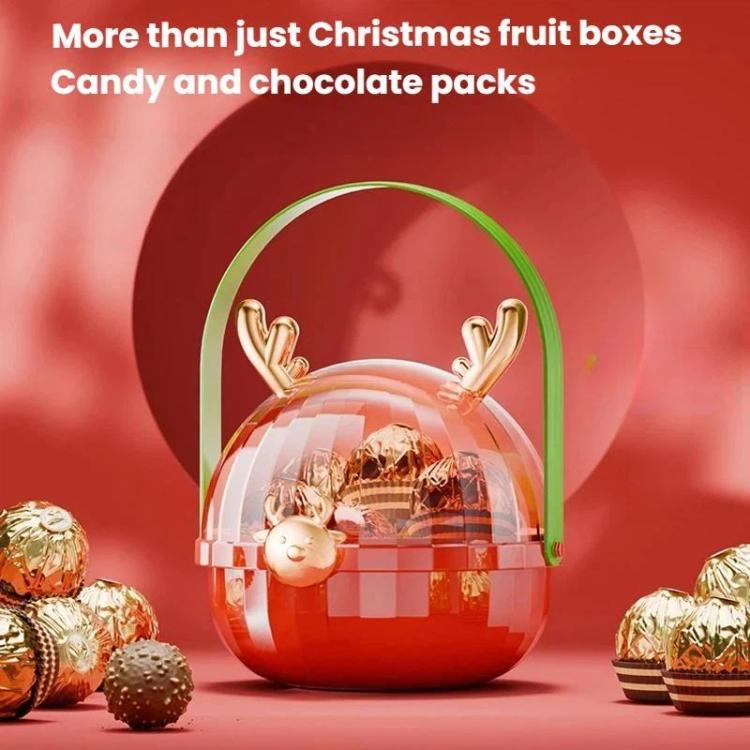 Christmas Antler Fruit Box Christmas Eve Fruit Gift Box Christmas Gift Package Box