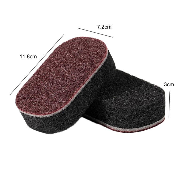 5pcs /Set Household Rust Remover Pot Cleaner Black Grime Diamond Abrasive Sponge Brush - 11.8x7.2x3cm