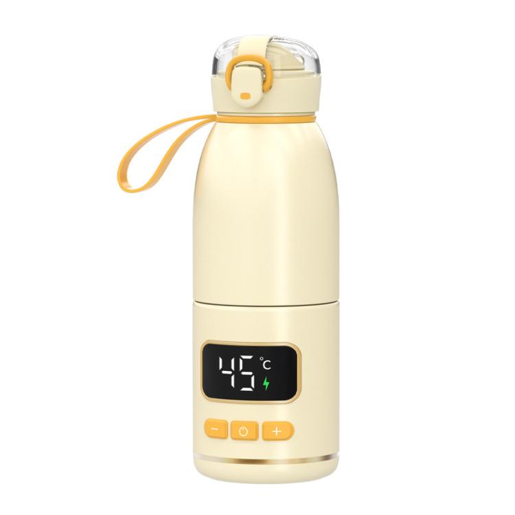 450ml Portable Wireless Baby Bottle Warmer 15000mAh Rechargeable Heating Cup 37-55 degrees Stainless Steel